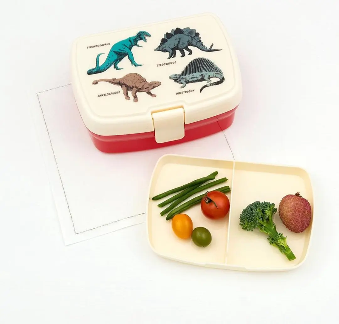 Rex London Lunchtrommel Dinosaurus - 1.6L - 3-delig - Rood