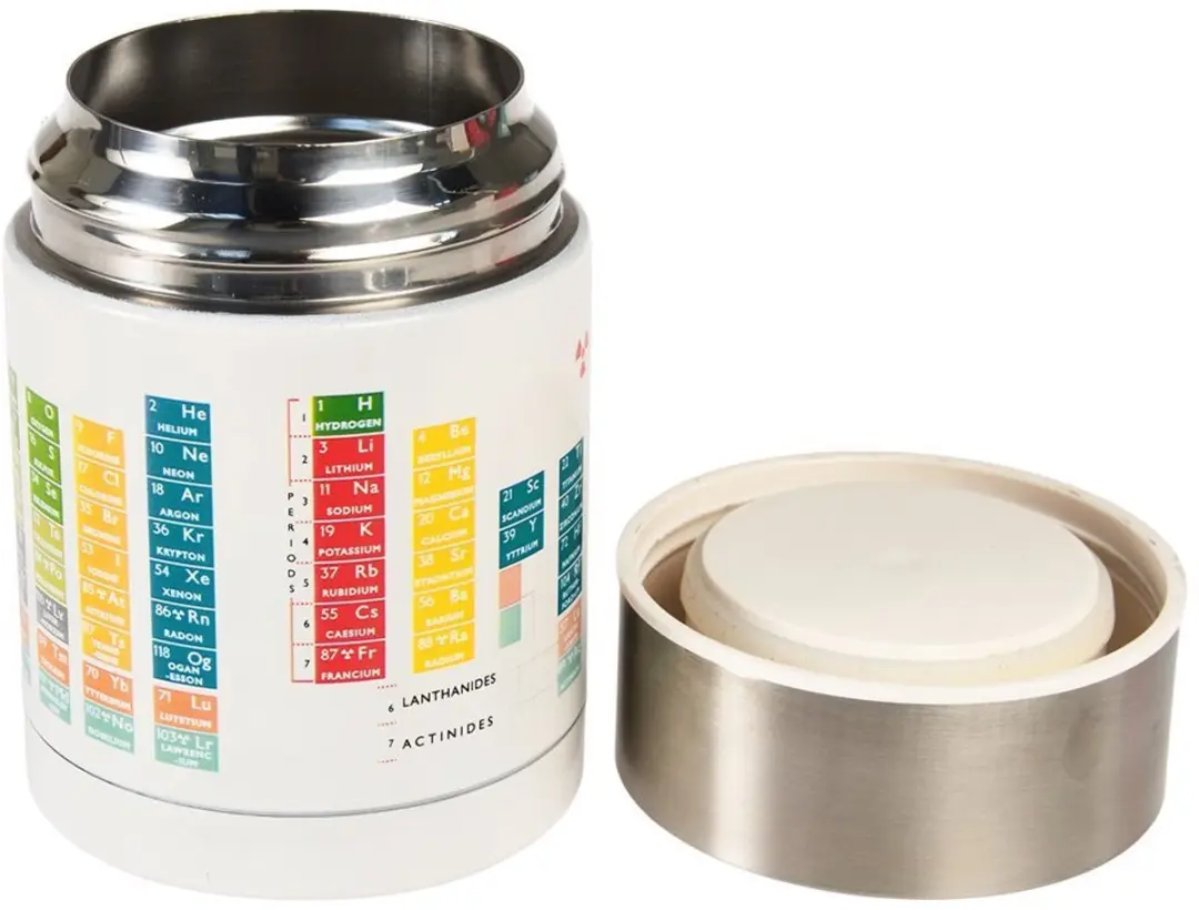 Rex London Periodic Table Roestvrijstalen Opbergdoos 0.45L - Soep