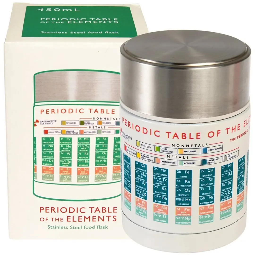 Rex London Periodic Table Roestvrijstalen Opbergdoos 0.45L