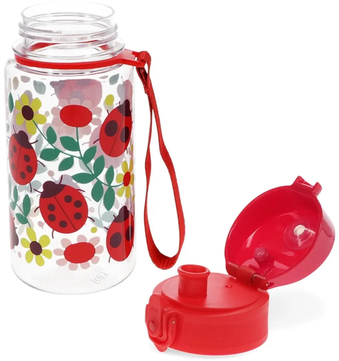 Rex London Kinder Sportfles Ladybird - Rood/Roze/Geel/ Groen