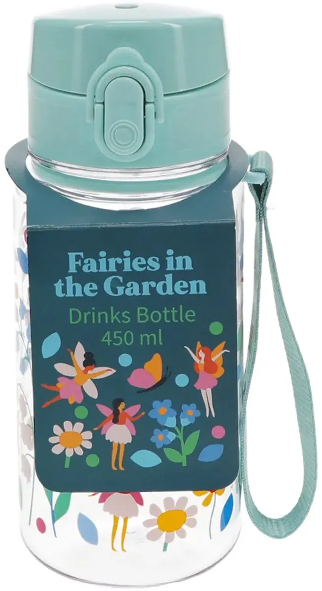 Rex London Kinder Sportfles Fairies in the Garden - Roze/Blauw/ Groen/Wit