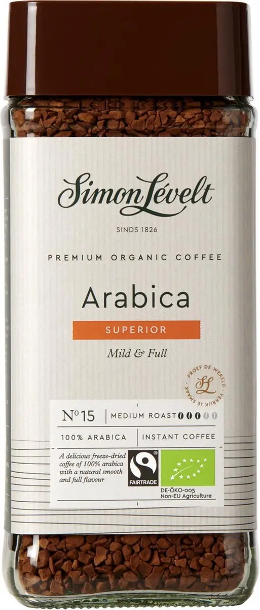 Simon Lévelt Premium Organic Oploskoffie 100g