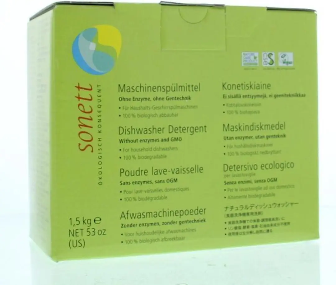 Sonett Vaatwasmachinepoeder 1,5 kg