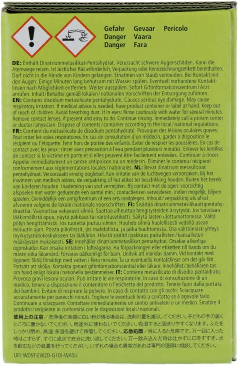 Sonett Vaatwasmachinepoeder 1,5 kg