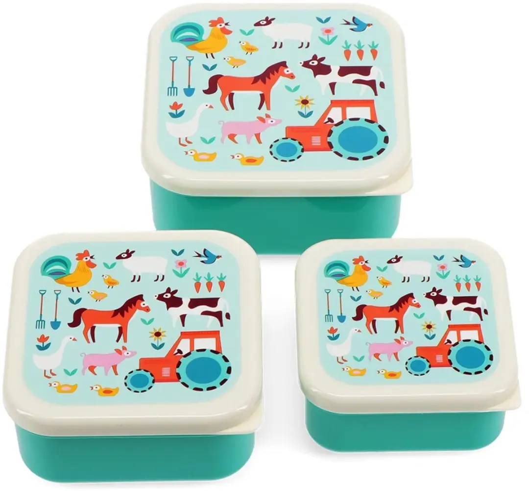 Snackdoosjes (3 stuks) Boerderij van Rex London