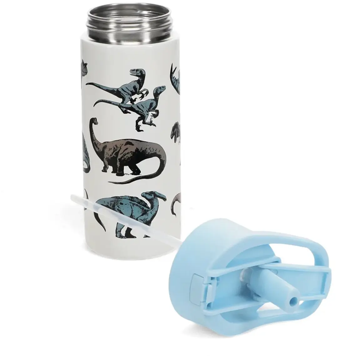 Rex London Dino Drinkfles RVS