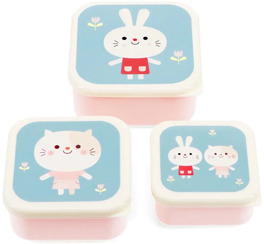 Snackdoosjes (3 stuks) Lottie and Friends van Rex London