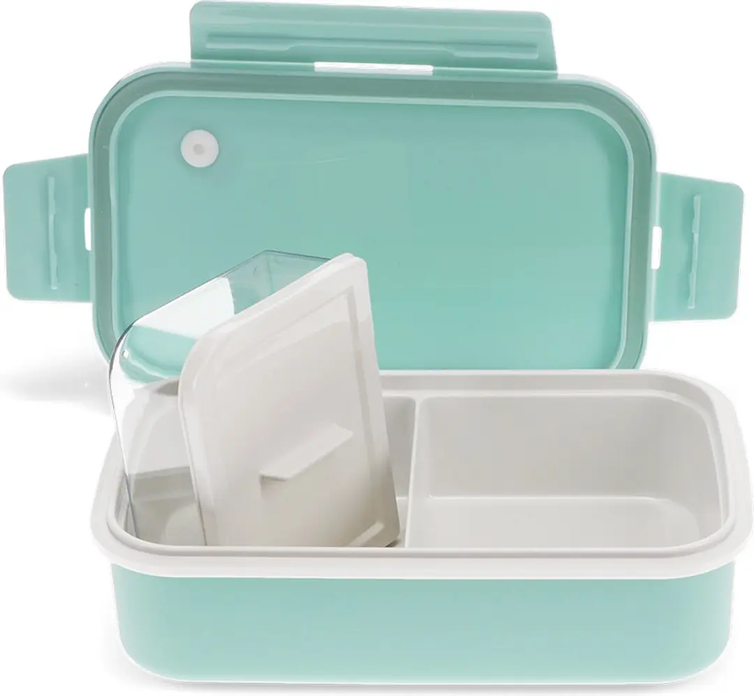 Lunchbox dubbelwandig met vakken van Rex London Lichtblauw