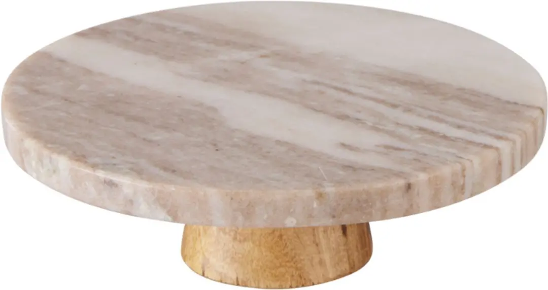 Home & Styling Taartstandaard/Taartplateau Marmer