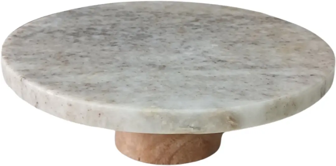 Home & Styling Taartstandaard/Taartplateau Marmer
