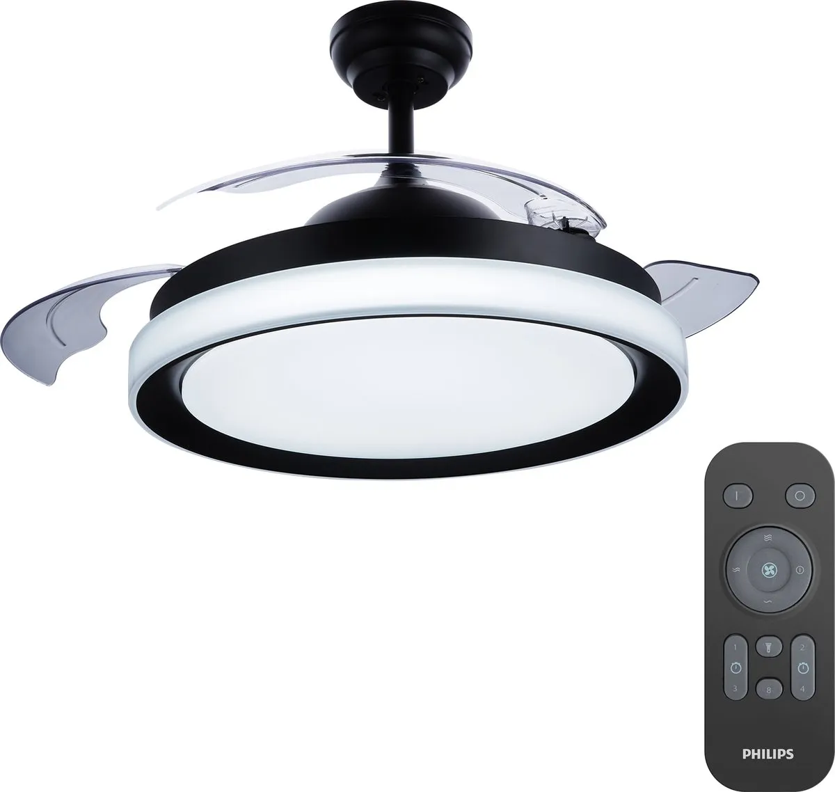 Philips Bliss LED Plafondlamp Zwart - 51cm - afbeelding 6 van 6
