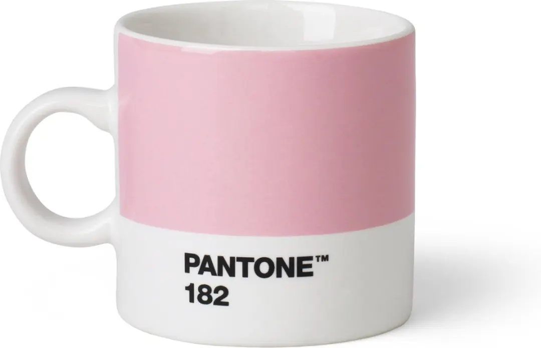 Pantone Espressokop 120 Ml Keramiek Roze/wit