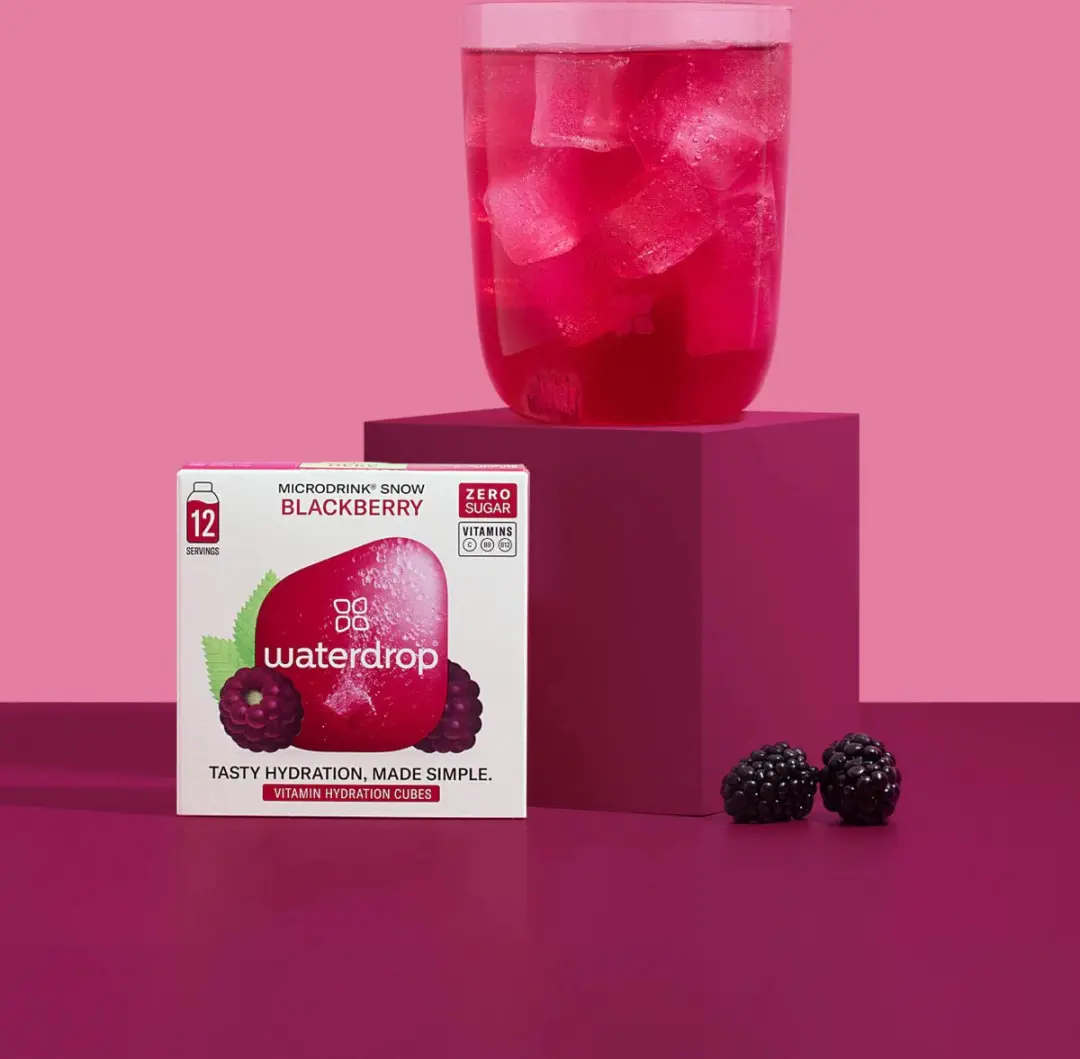 Waterdrop Microdrink Blackberry Snow 12 Stuks - 12cl