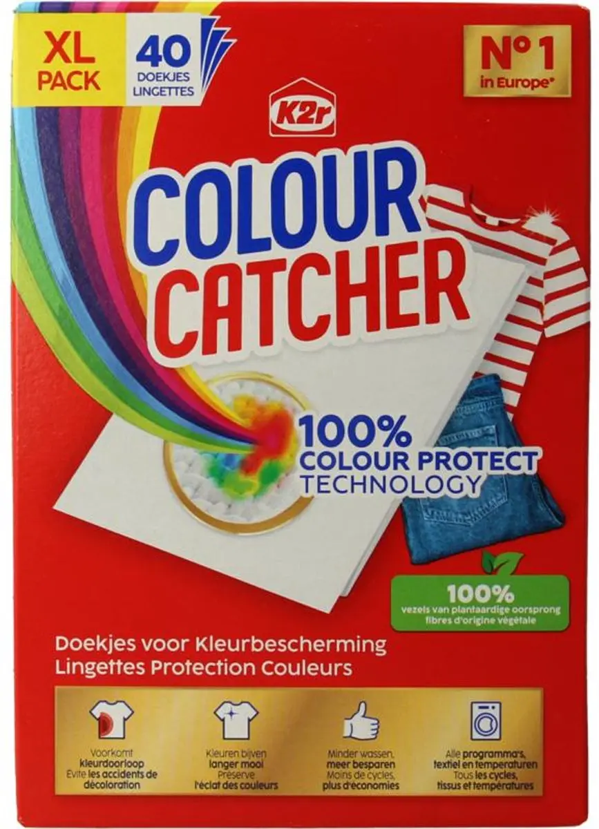 K2r Colour Catcher Doekjes - 40 Stuks - afbeelding 5 van 6