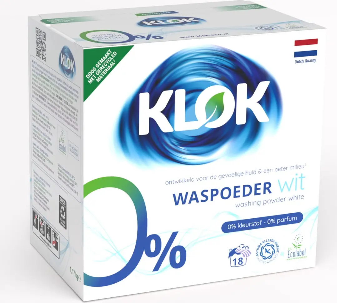 Waspoeder Eco Wit 18 Wasbeurten 1,17 kg