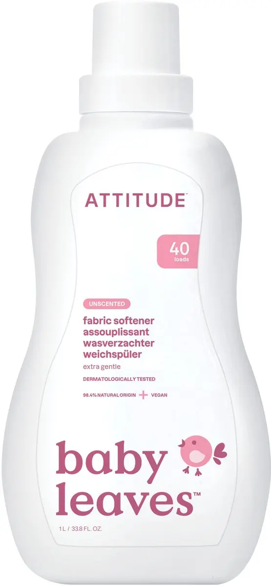 Attitude Wasverzachter Vloeibaar Parfumvrij Baby Leaves 1000ml