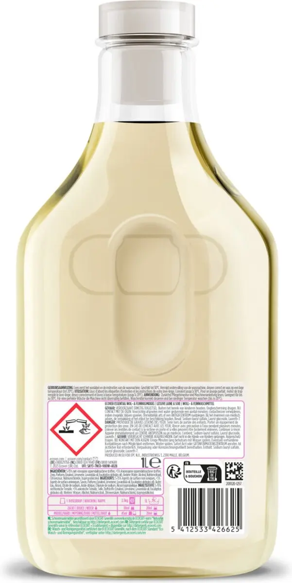 Ecover Essential Wol- en Fijnwas 1000ml - afbeelding 2 van 2