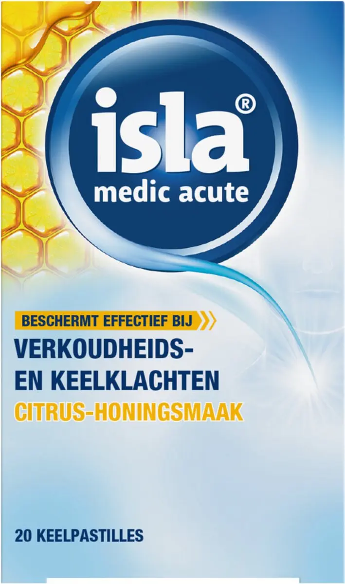 Isla Medic Acute Citrus-Honing Keelpastilles