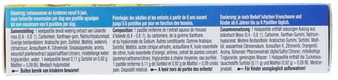 Isla Medic Acute Citrus-Honing Keelpastilles - 20 Stuks - afbeelding 4 van 5
