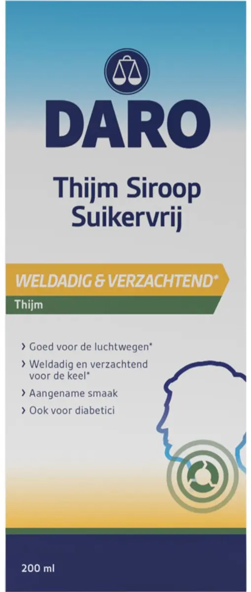 Daro Thijmsiroop Suikervrij 200ml