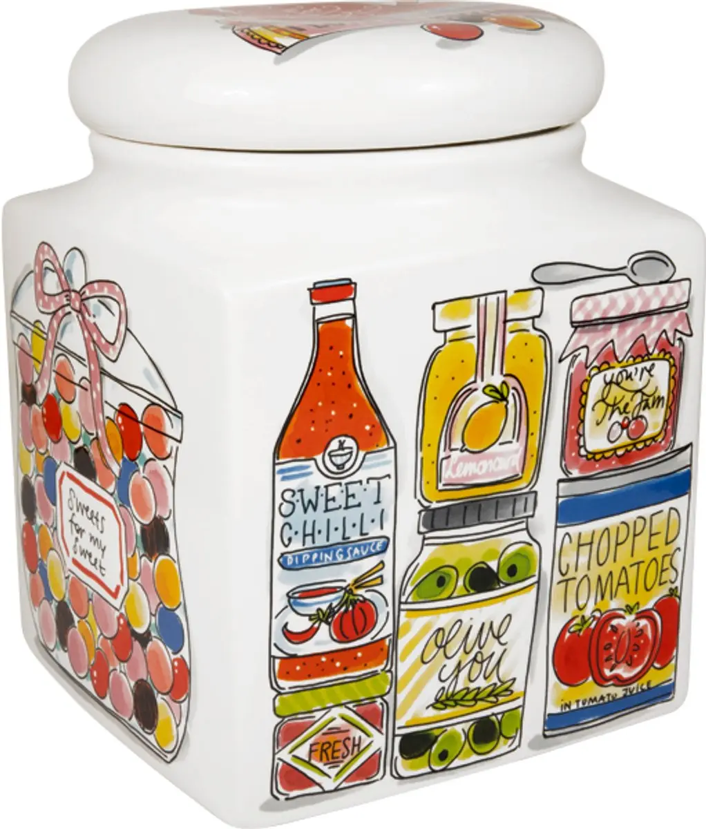 Blond Amsterdam, Even Bijkletsen: storage jar kitchen 20x26 cm