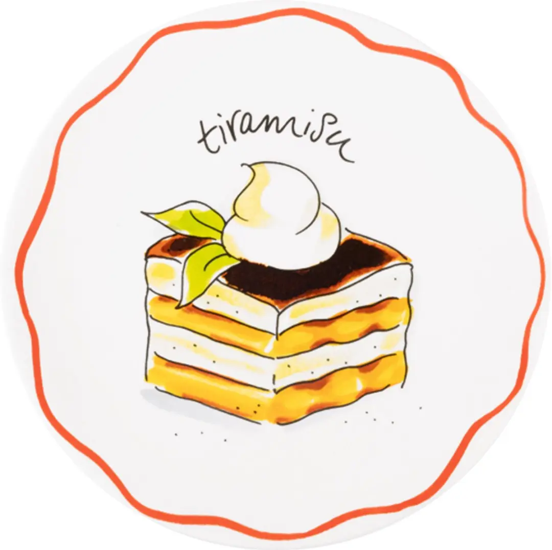 Blond Amsterdam, Pasta: bord 18 cm tiramisu