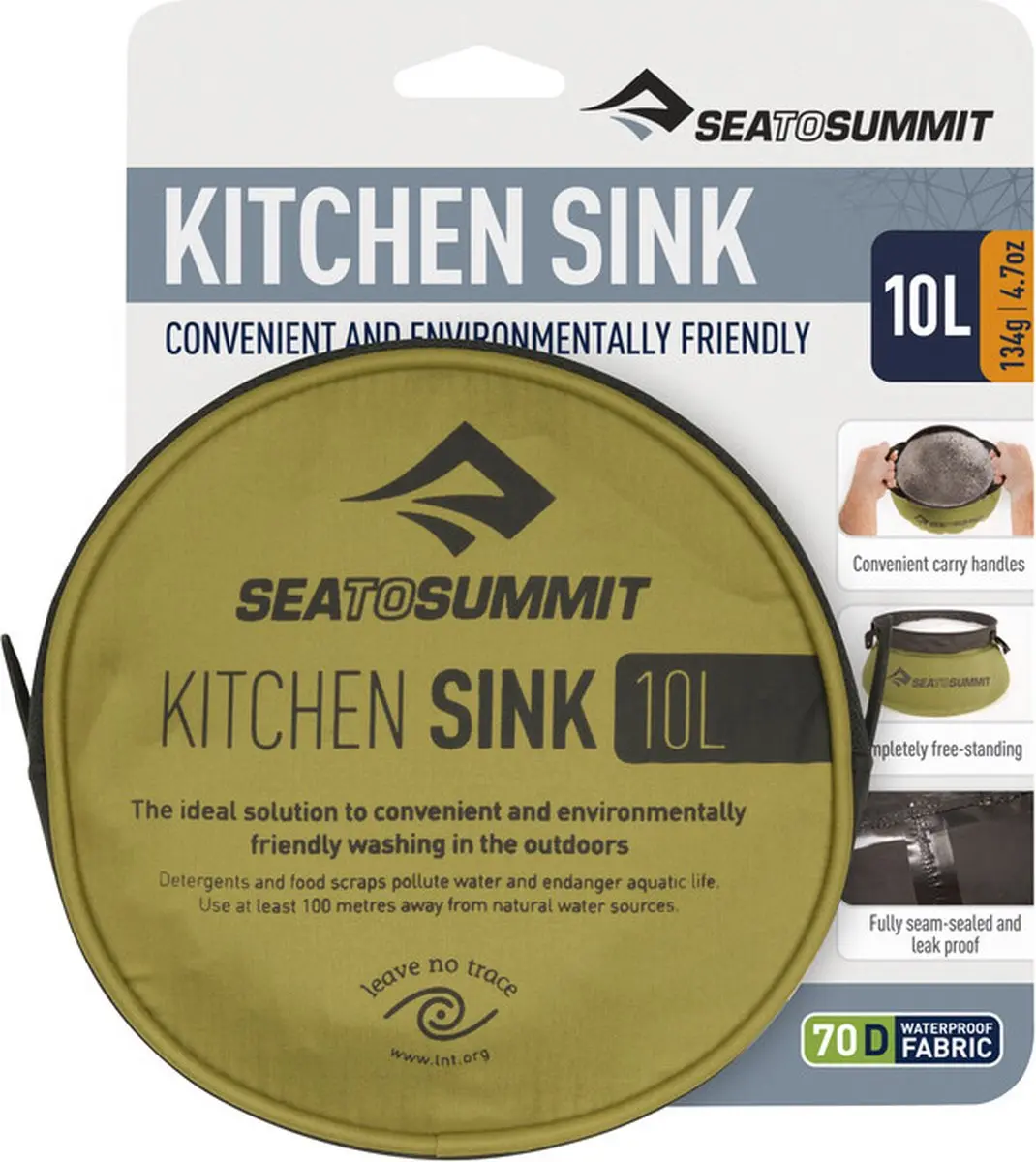 Sea to Summit Kitchen Sink Opvouwbaar 10L - Groen