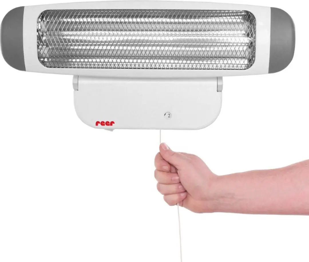 Reer FeelWell Straalkachel 800W - Badkamer - Wit/Grijs
