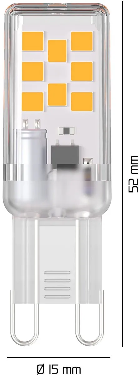 LEDVION G9 LED Lamp 2,2W 2700K 250 Lumen