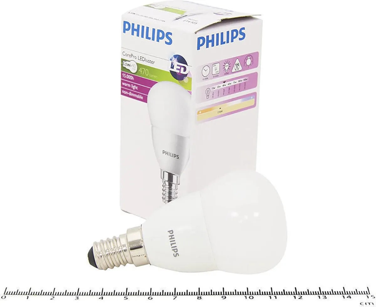 Philips Corepro LED Lustre E14 5W 470lm - Mat - Zeer Warm Wit