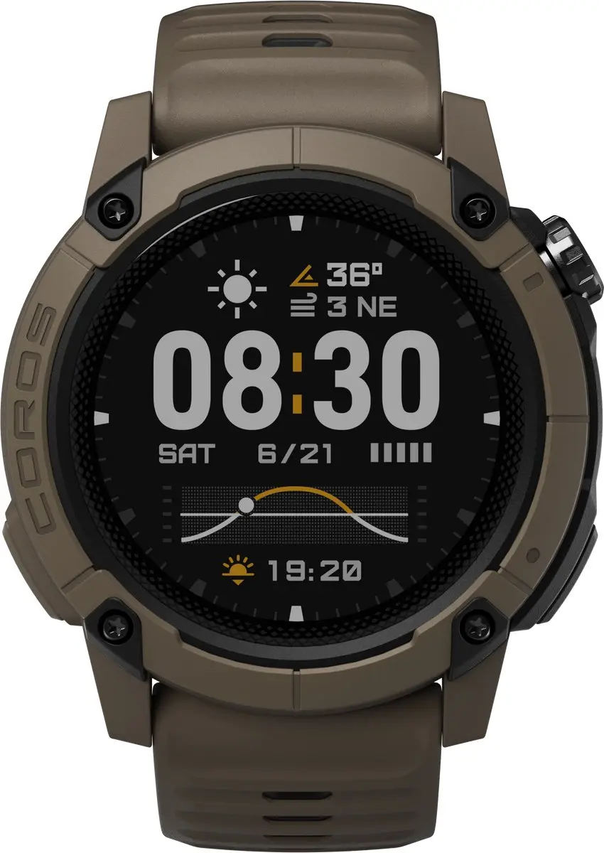 Coros Nomad Adventure Horloge 48mm - Bruin - afbeelding 4 van 5