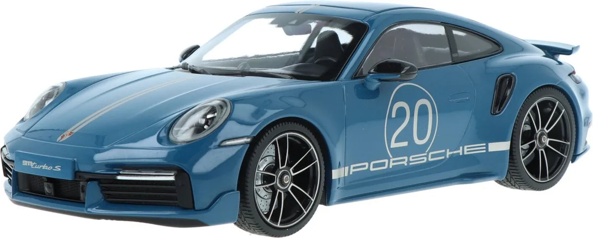 Porsche 911 Turbo S Sport Design Package 1:18 - Minichamps - Groen