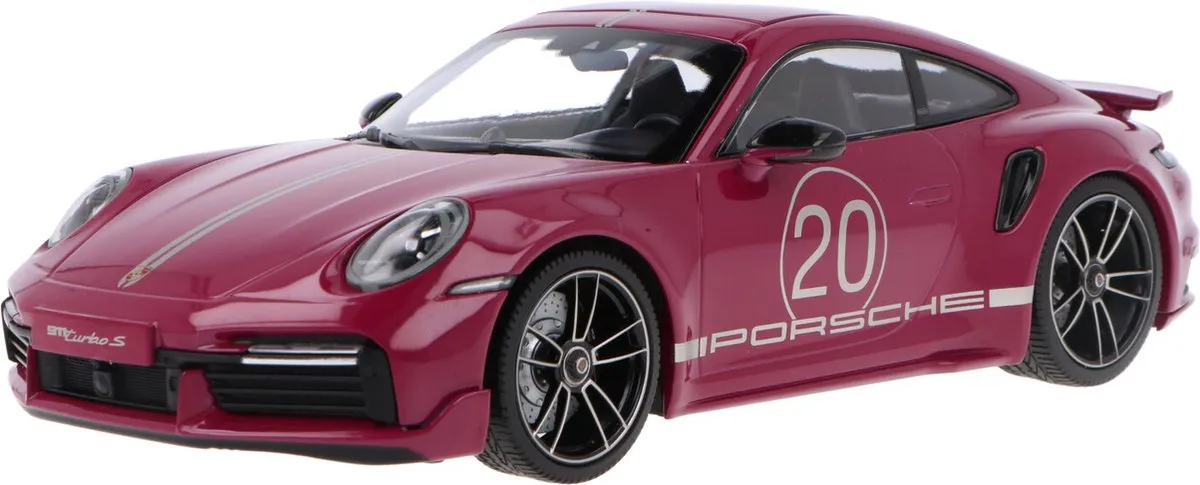 Porsche 911 Turbo S Sport Design Package 1:18 - Minichamps - Groen