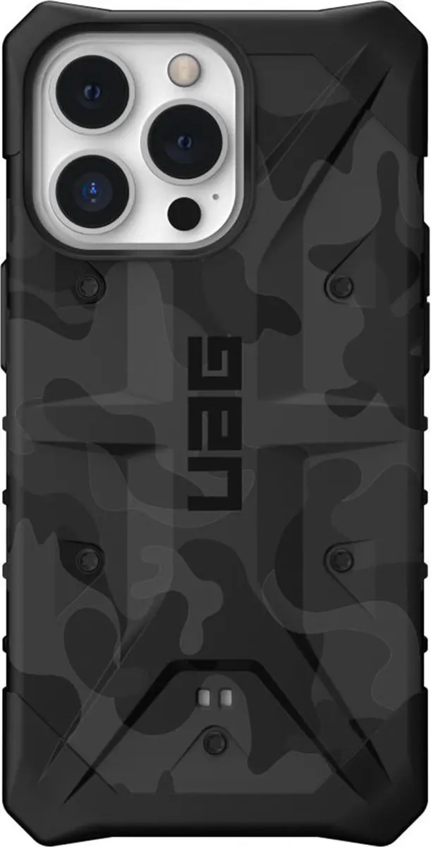 Urban Armor Gear Pathfinder SE iPhone 13 Pro Hoesje - Camo Zwart/Grijs - afbeelding 2 van 6