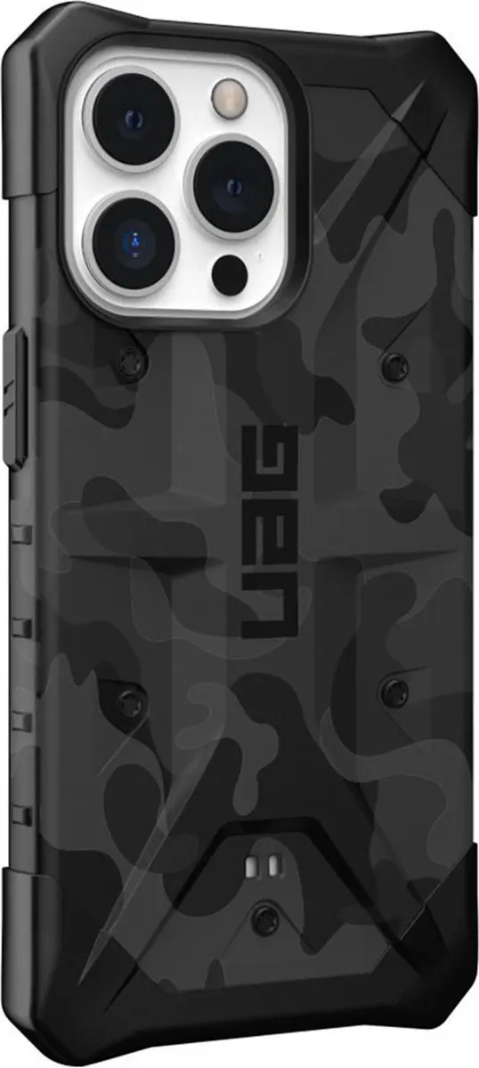 Urban Armor Gear Pathfinder SE iPhone 13 Pro Hoesje - Camo Zwart/Grijs - afbeelding 3 van 6