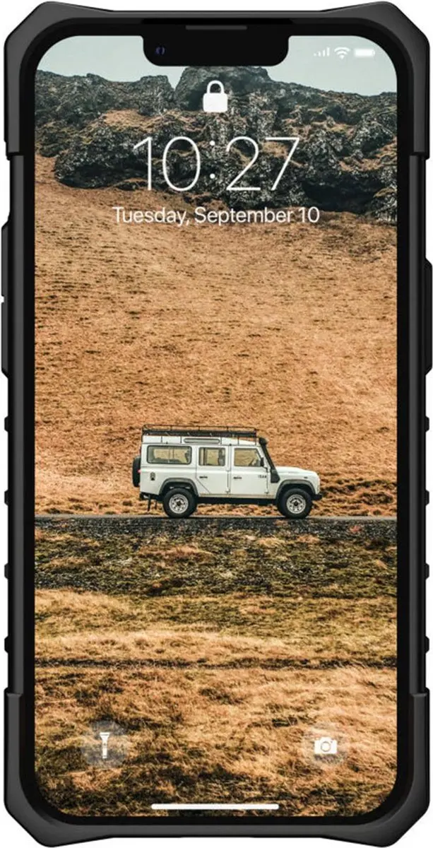 Urban Armor Gear Pathfinder SE iPhone 13 Pro Hoesje - Camo Zwart/Grijs - afbeelding 4 van 6