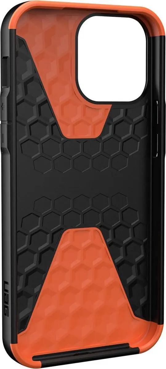 Urban Armor Gear Civilian Series iPhone 13 Pro Max Hoesje - Zwart - afbeelding 4 van 6