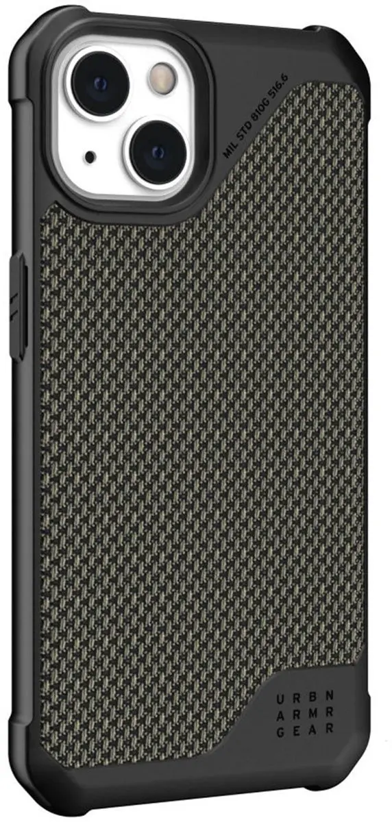 Urban Armor Gear Metropolis LT iPhone 13 Hoes - Kevlar - Groen - afbeelding 6 van 6