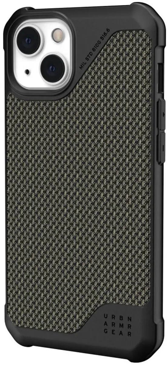 Urban Armor Gear Metropolis LT iPhone 13 Hoes - Kevlar - Groen - afbeelding 4 van 6