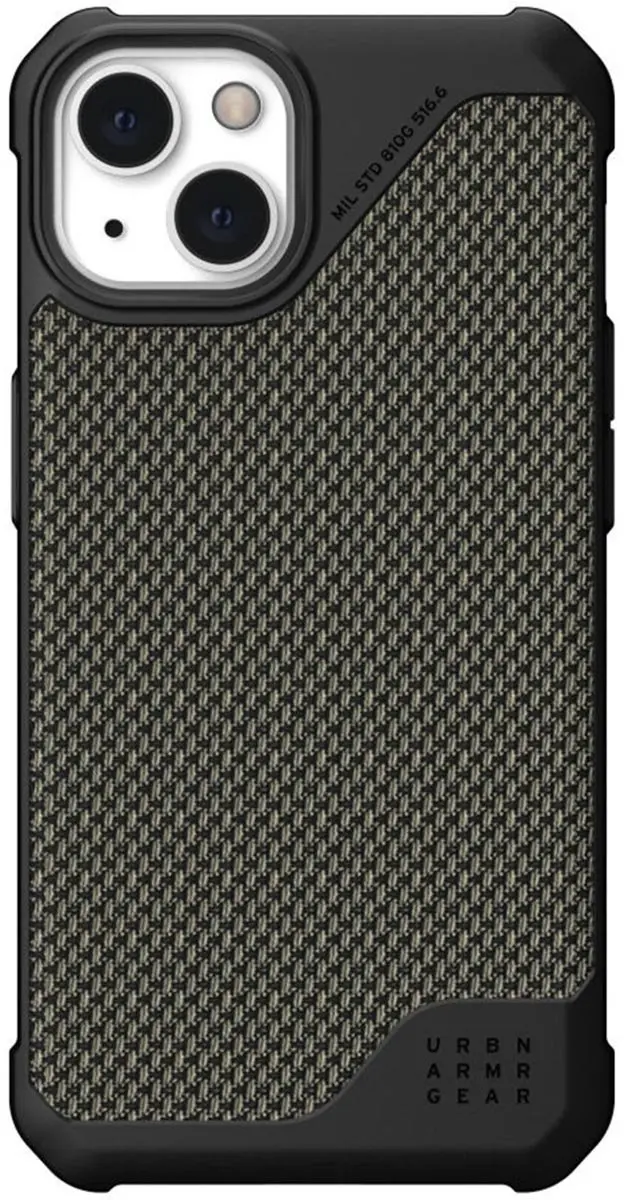 Urban Armor Gear Metropolis LT iPhone 13 Hoes - Kevlar - Groen - afbeelding 2 van 6