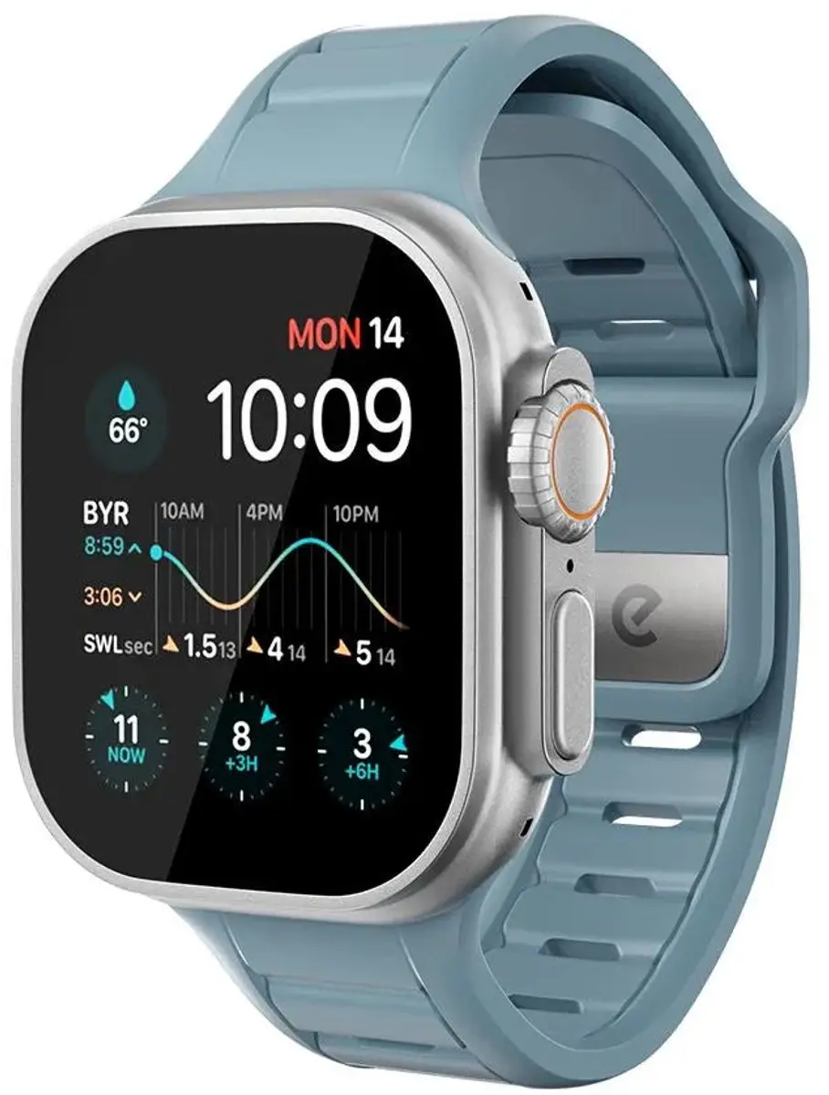 KeyBudz Journey FKM Horlogeband Apple Watch 44-49mm
