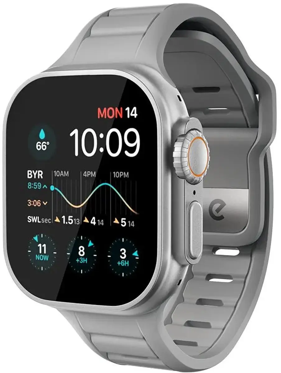 KeyBudz Journey FKM Horlogeband Apple Watch 44-49mm