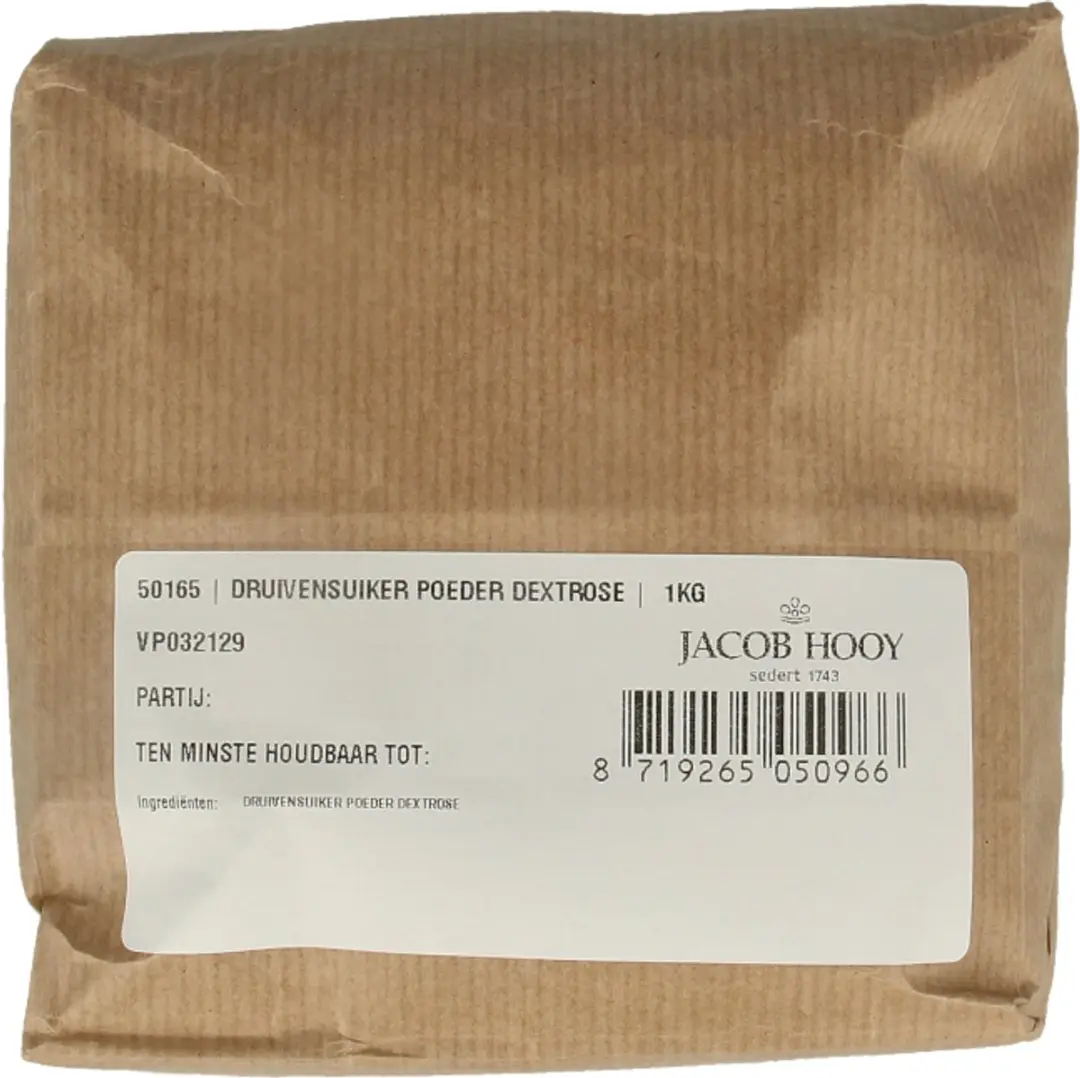 Jacob Hooy Druivensuiker Poeder 1 kg - afbeelding 3 van 3