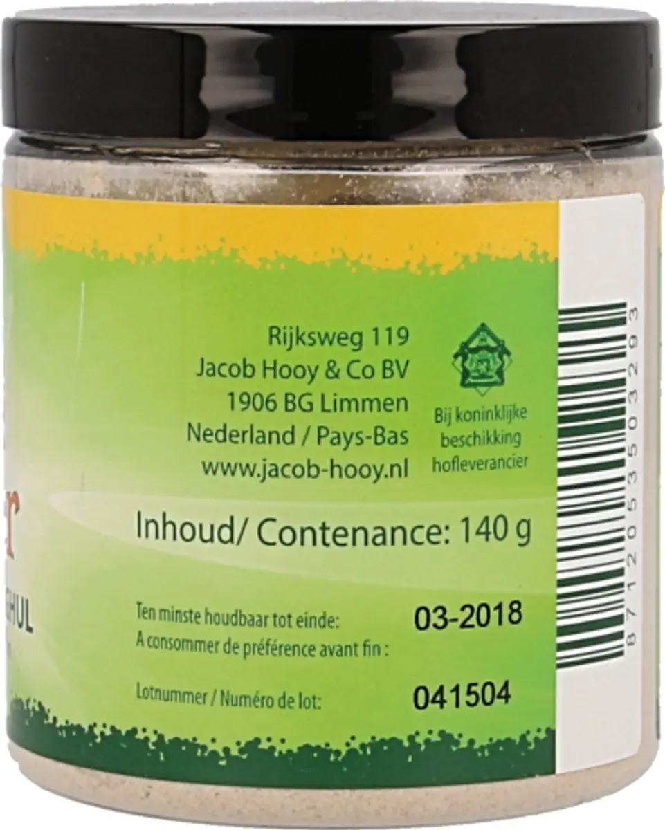 Jacob Hooy Vlozaadvezels Raw Food 140g