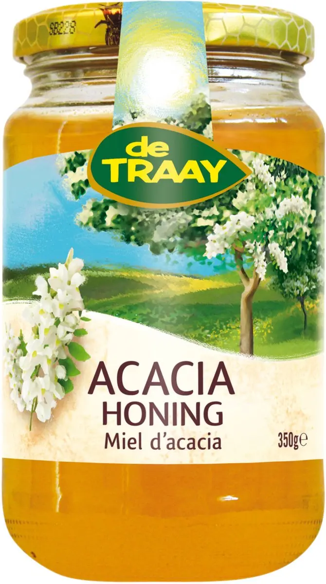 De Traay Acaciahoning 350g - afbeelding 2 van 6
