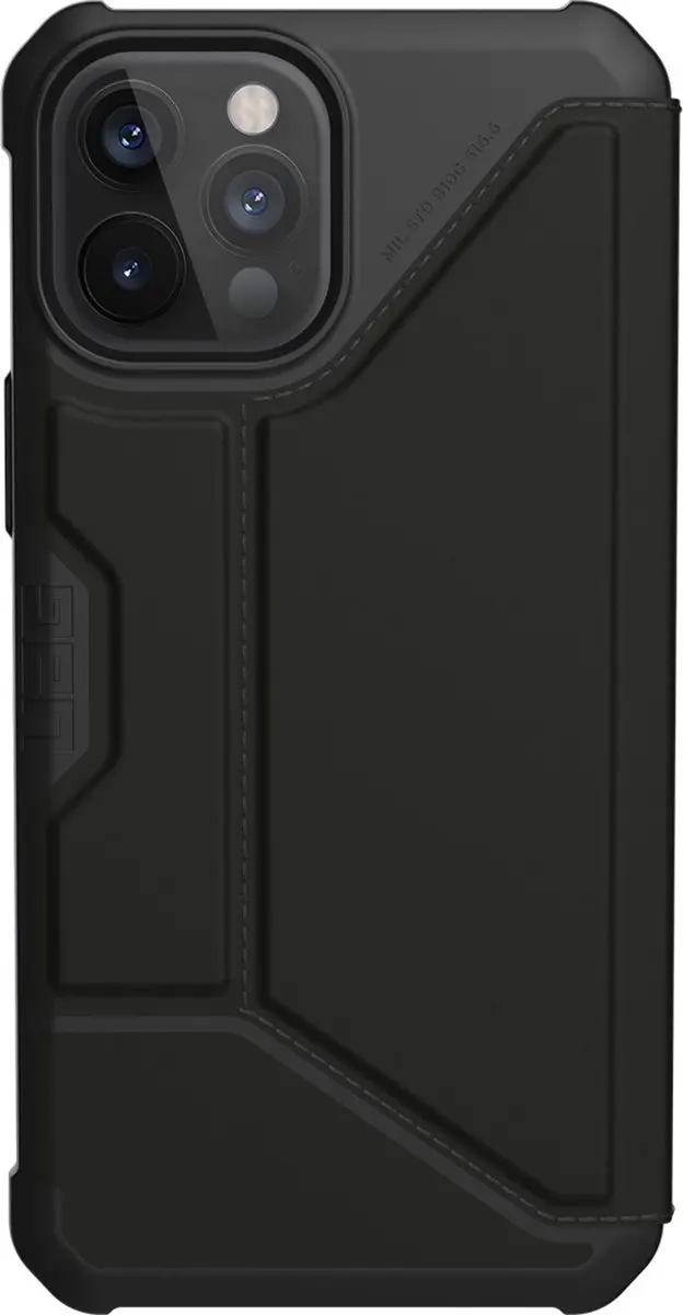 Urban Armor Gear Metropolis Hoesje iPhone 12 Pro Max - Grijs/Zwart - afbeelding 5 van 6