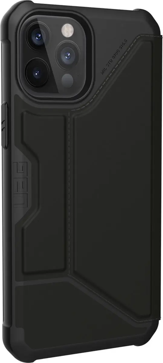 Urban Armor Gear Metropolis Hoesje iPhone 12 Pro Max - Grijs/Zwart - afbeelding 3 van 6