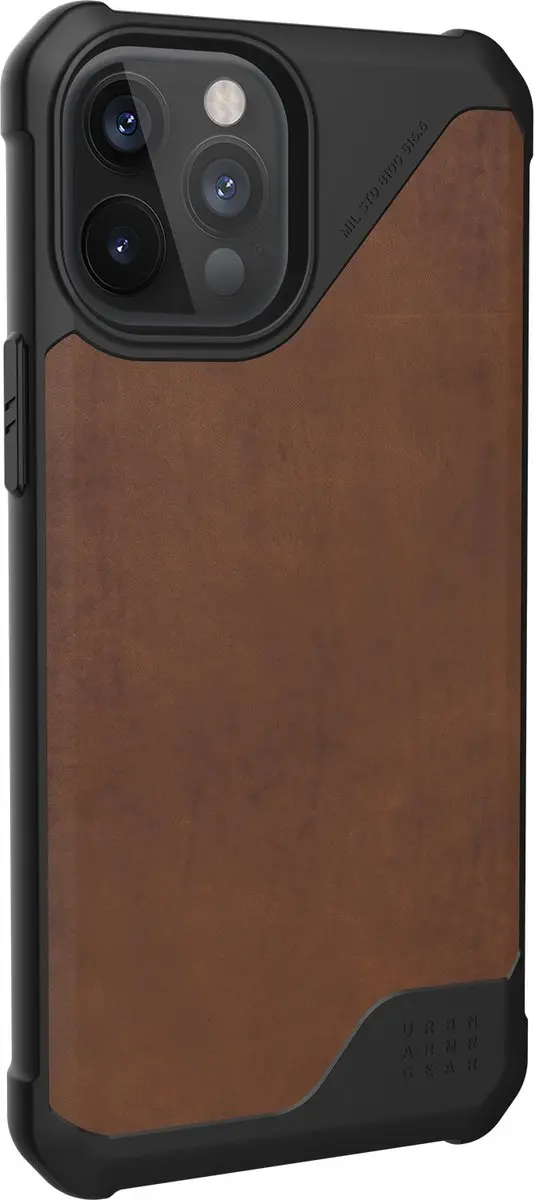 Urban Armor Gear Metropolis iPhone 12 Pro Max Hoesje - Bruin - afbeelding 4 van 6