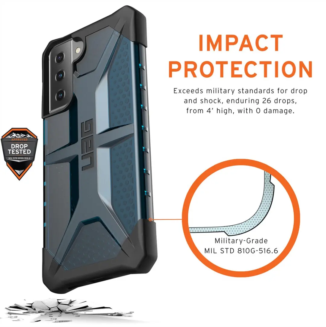 Urban Armor Gear Plasma Samsung Galaxy S21 Plus Hoesje - Blauw - afbeelding 2 van 6