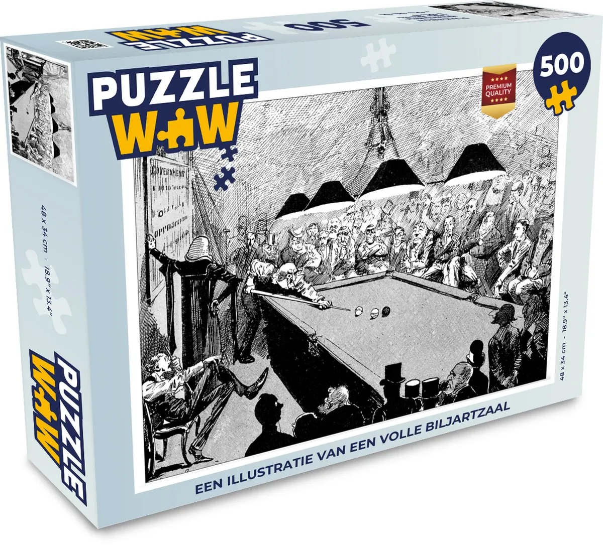 PuzzleWow Legpuzzel 500 Stuks - Multicolor